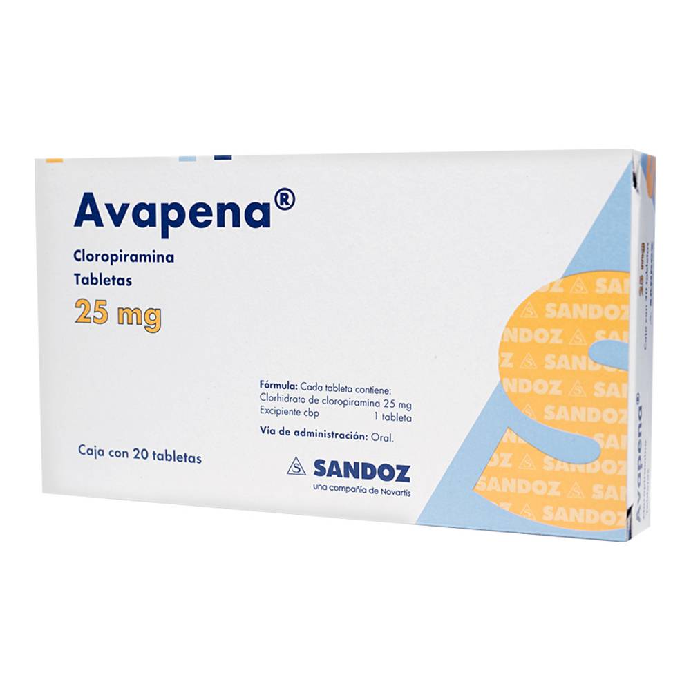 AVAPENA 25 MG 20 TAB