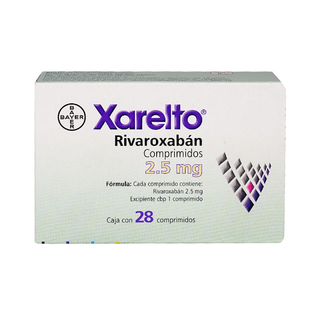 XARELTO 2.5 MG 28 CPR
