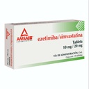Ezetimiba/Simvastatina 10/20 Mg 14 Tabletas Genérico Amsa