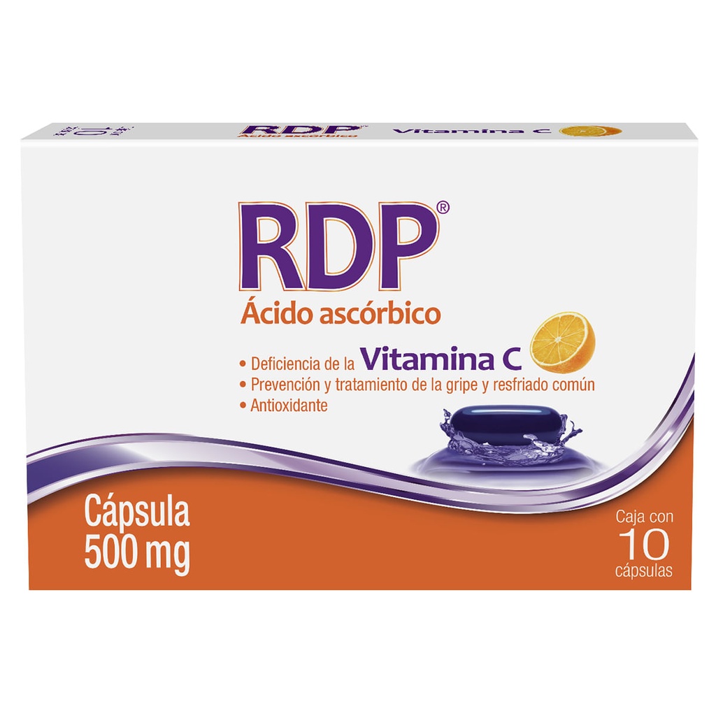 ACIDO ASCORBIC 500MG 10CAPS LGEN