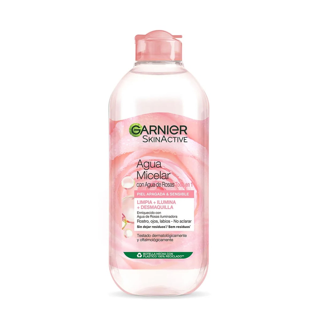 AGUA MIC GARNIER DE ROSAS 400 ML