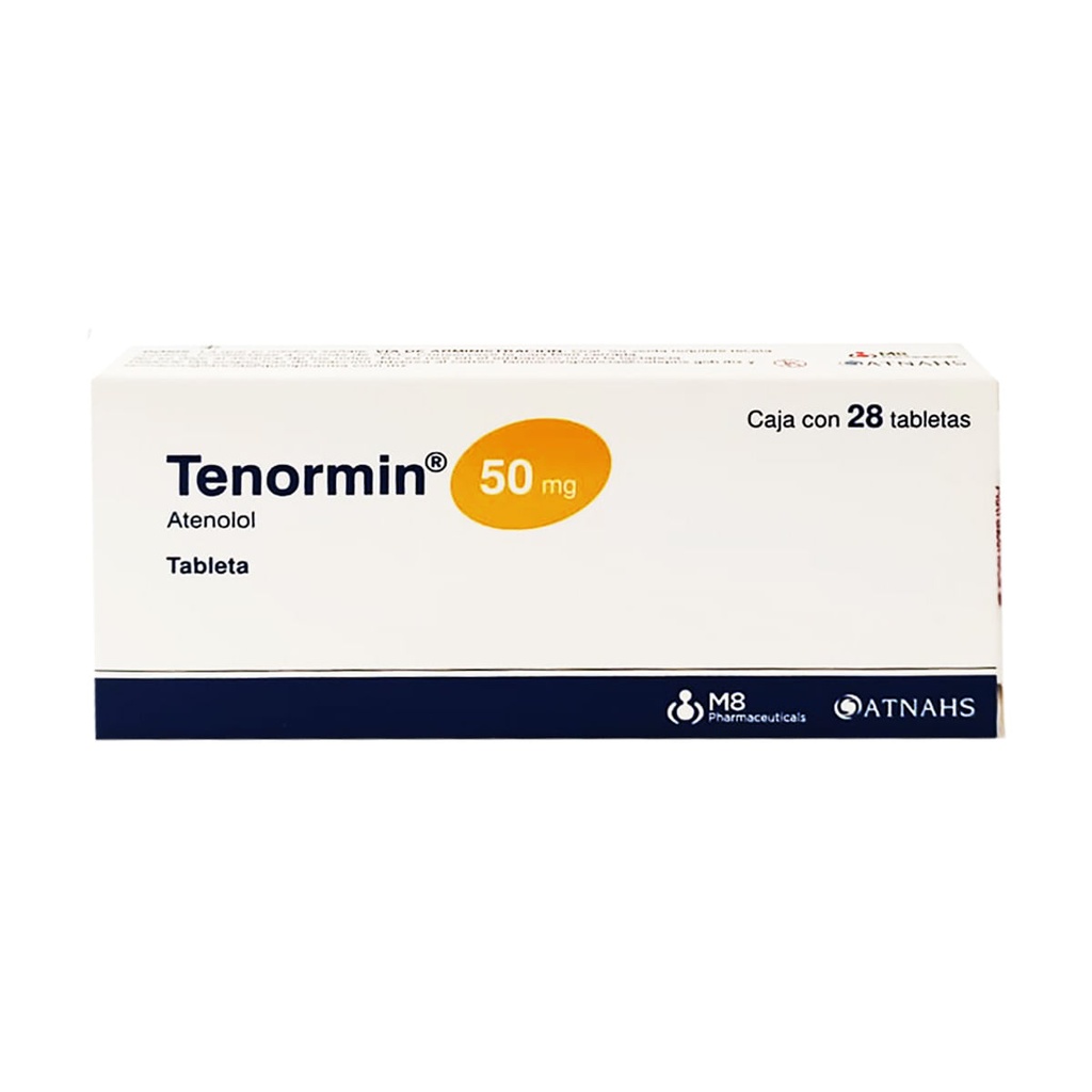 Tenormin Atenolol Atnahs 50 Mg Caja Con 28 Tabletas