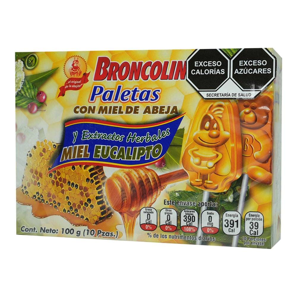 Broncolin Paleta 10 G Naturista 10 piezas