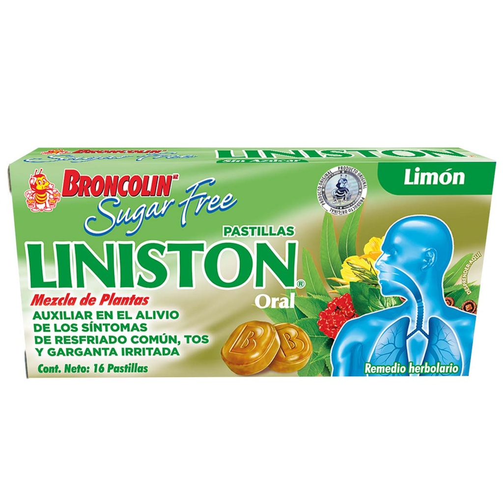 BRONCOLIN SUGAR-FREE LIMON 35 G