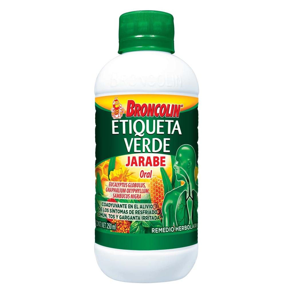 BRONCOLIN ETIQ VERDE 250 ML JBE