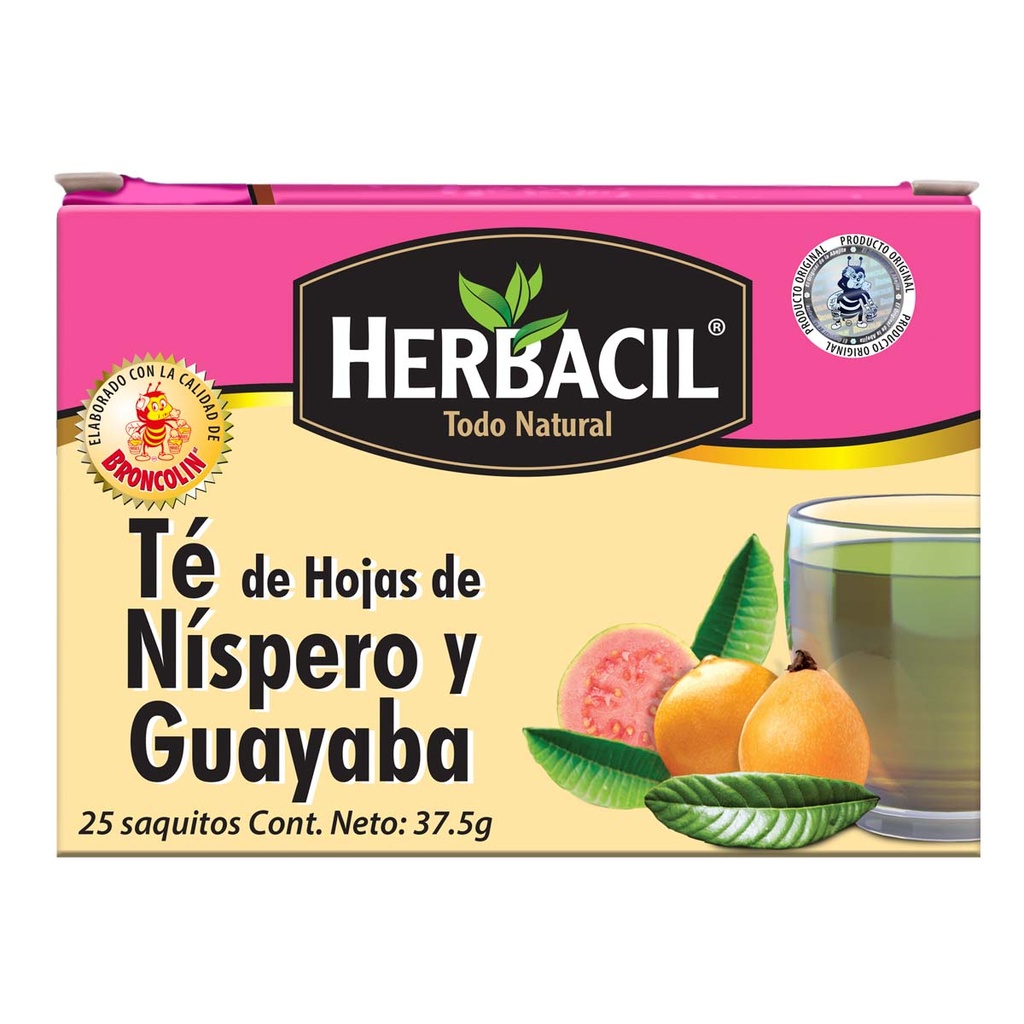 Herbacil Té Níspero Guayaba 37.5 G 25 Sobres