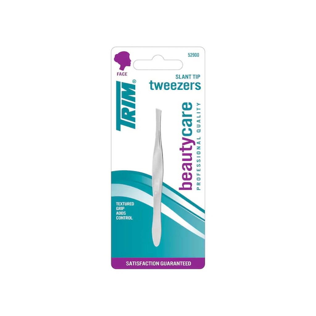 Pinza Para Depilar Punta Oblicua Trim