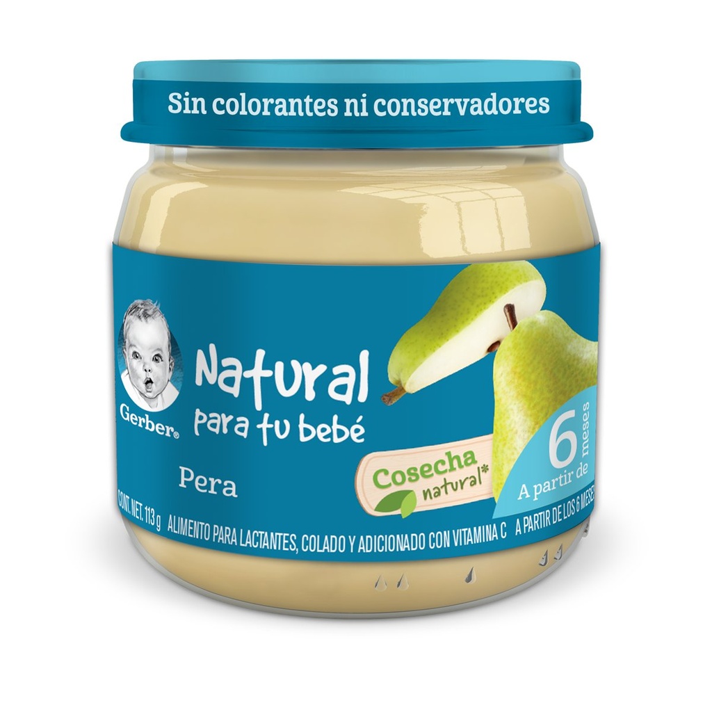 GERBER 2A E PURE PERAS 113 G
