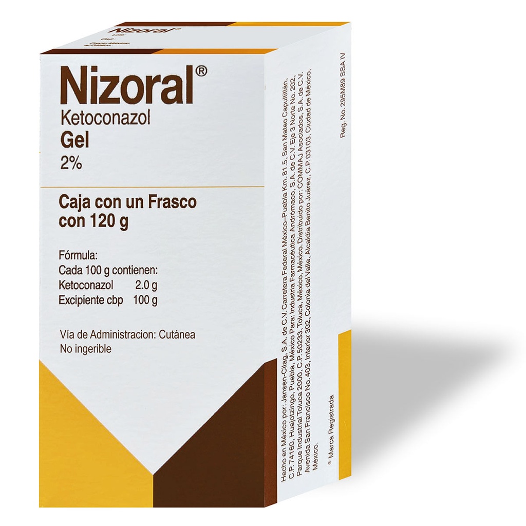 NIZORAL GEL 2% 120G