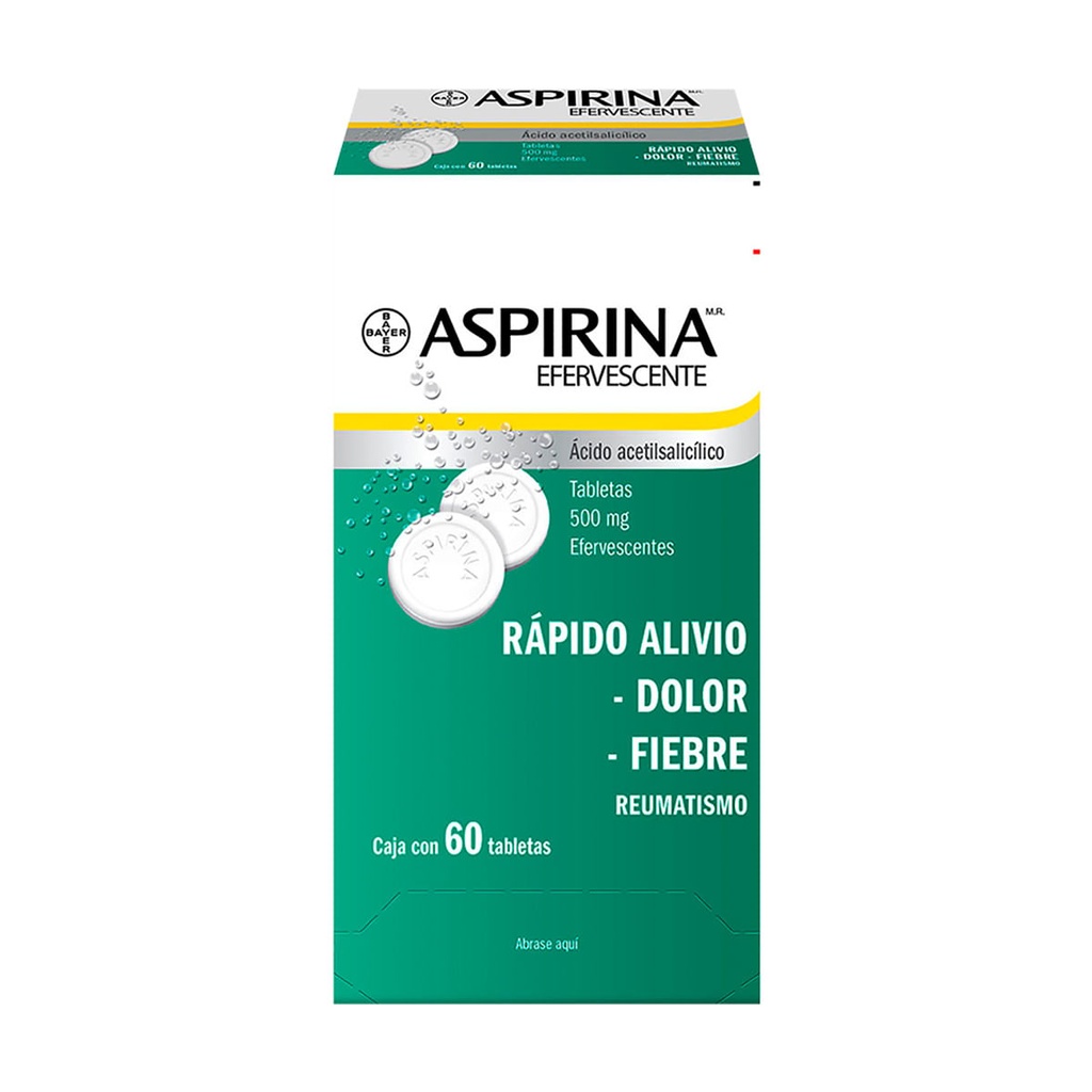 ASPIRINA AD 500 MG 60 TAB EFERV