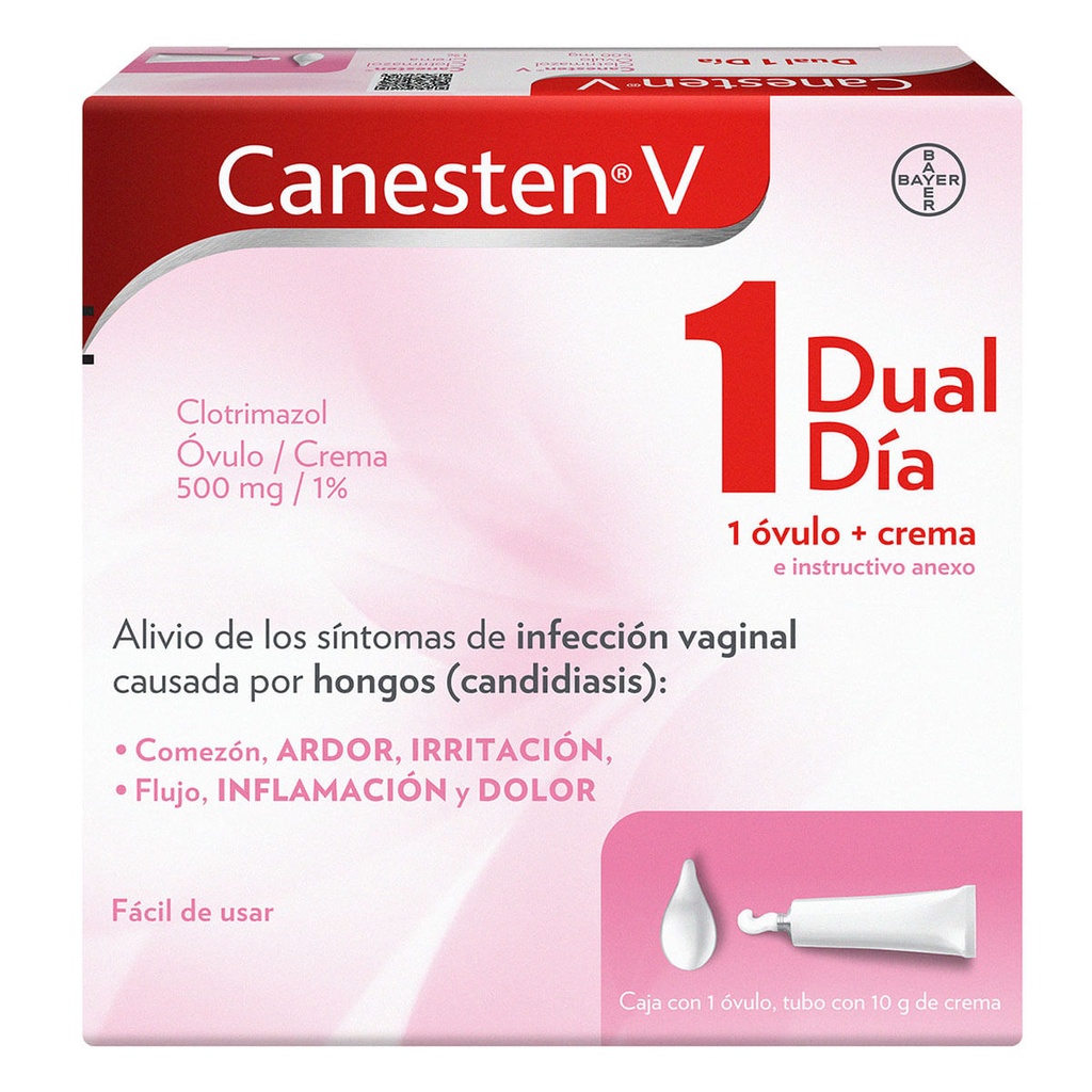CANESTEN-V DUAL 1 DIA 1 OV+10G CRA