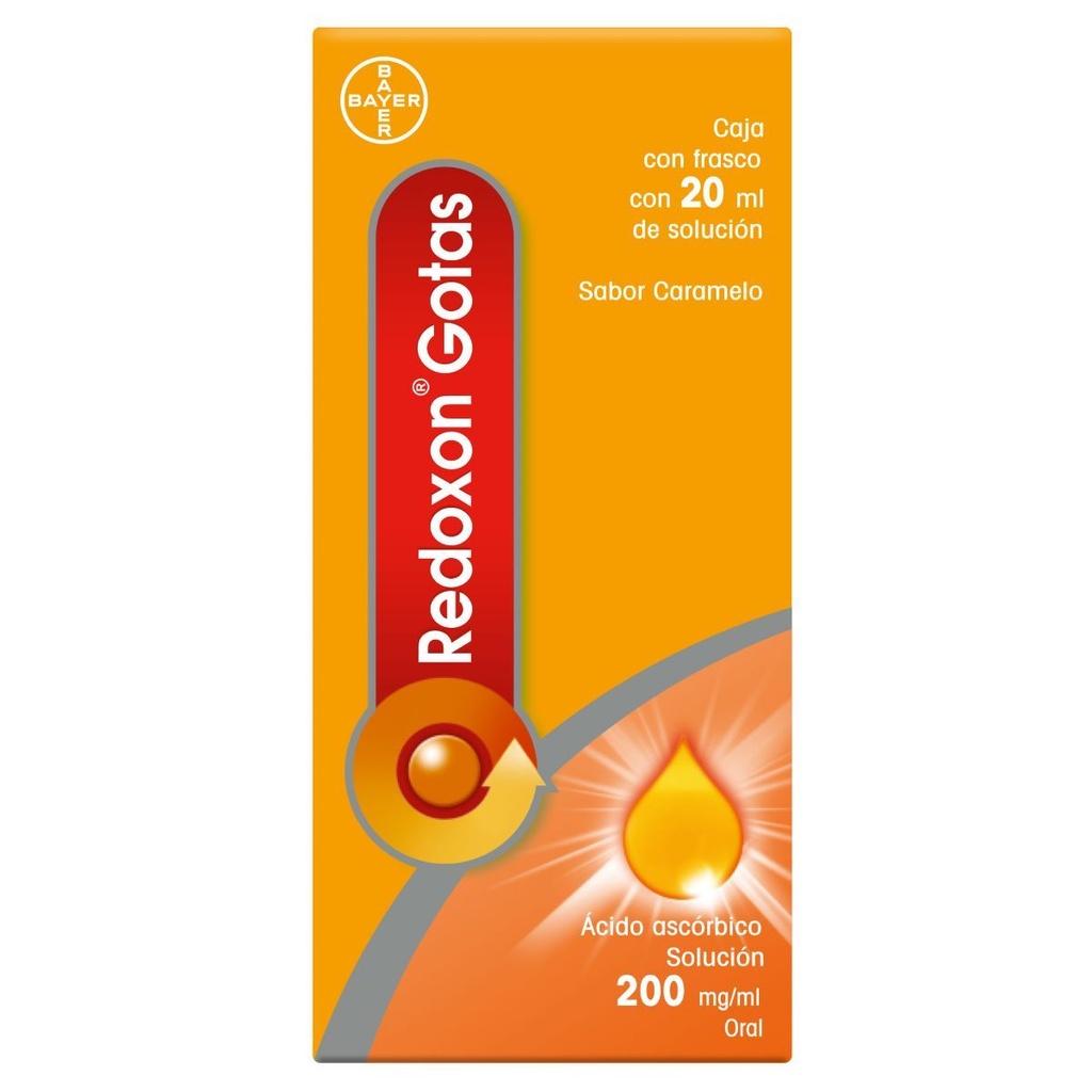 Redoxon 200 Mg Solución Gotas Caramelo 20 Ml