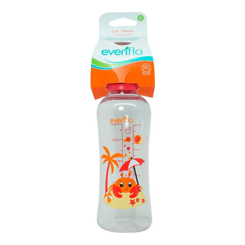 BIB EVENFLO ACUARIO 8 OZ