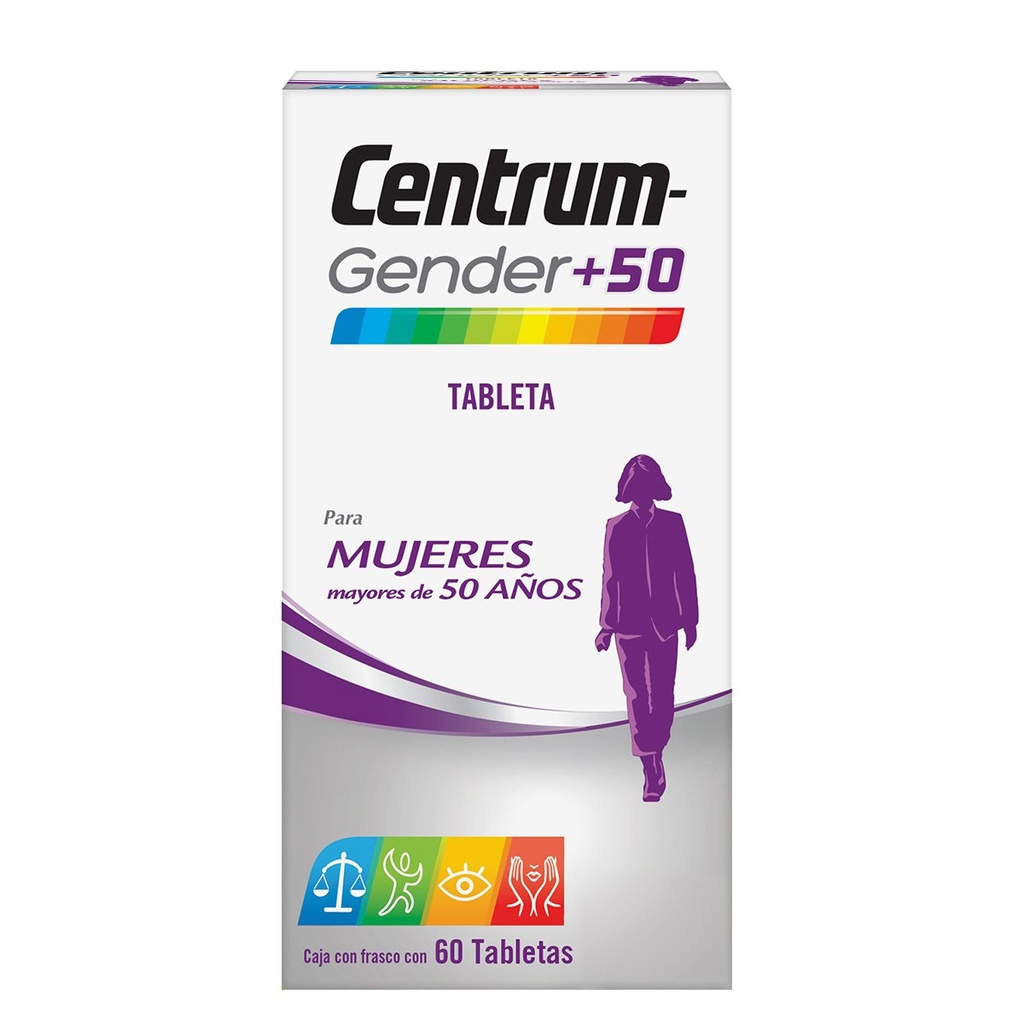 CENTRUM GENDER+50 MUJER 60 TAB