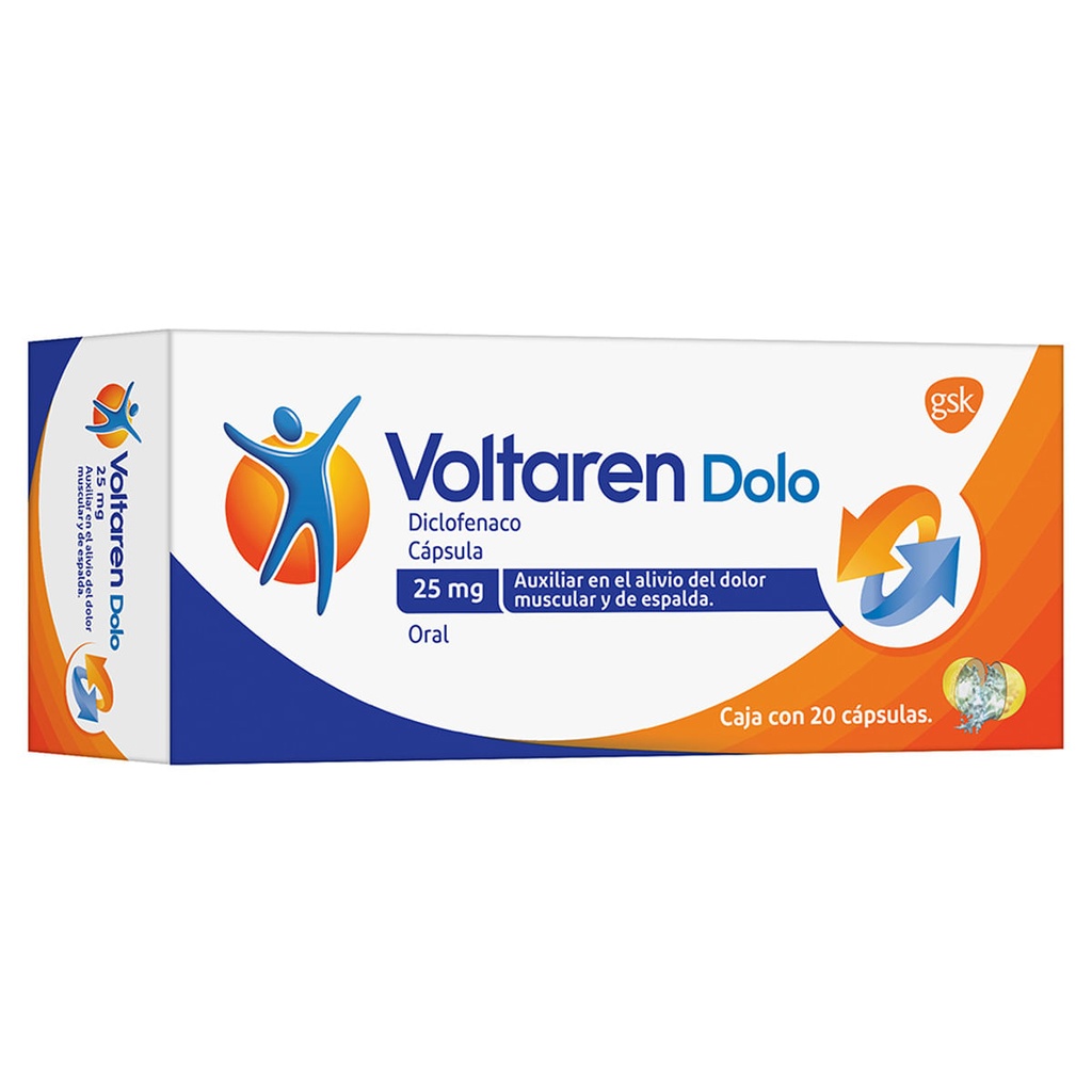 VOLTAREN DOLO 25 MG 20 CAPS
