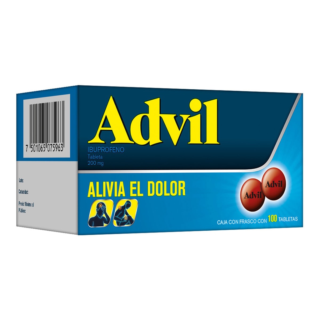 ADVIL 200 MG GRAG 100