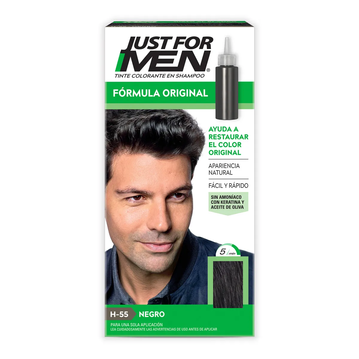 TIN JUST F-MEN NEGRO 60 ML