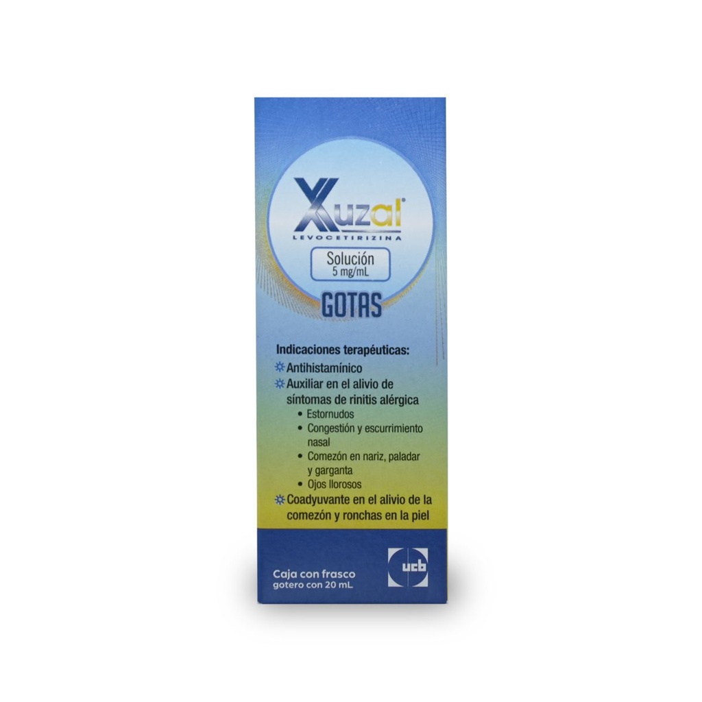 XUZAL 5MG FCO GOTERO 20 ML