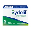 Sydolil Ergotamina / Cafeína / Ácido Acetilsalicílico Caja Con 12 Tabletas De 1 mg/50 mg/400 mg