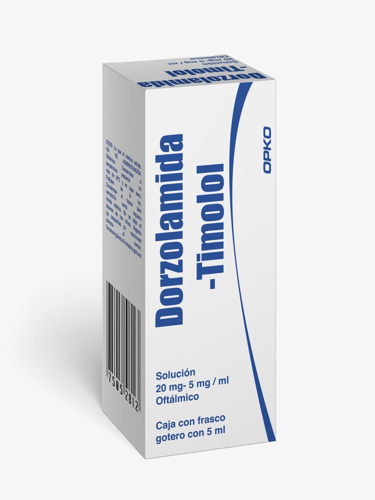 Dorzolamida/Timolol 20/5 Mg Solución Oftálmico 5 Ml Genérico Opko