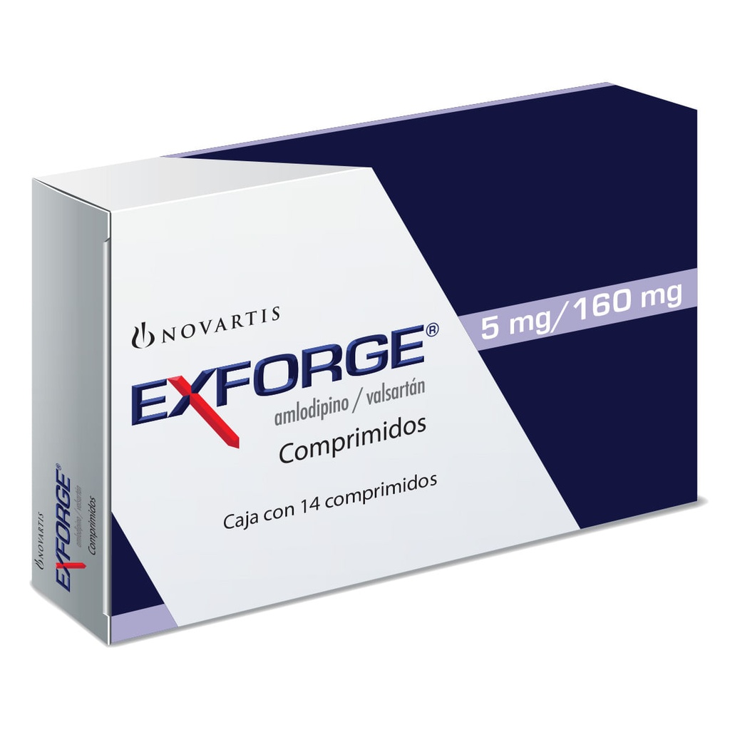 Exforge 5/160 Mg 14 Comprimidos