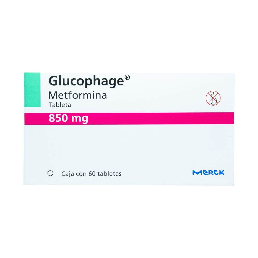 Glucophage 850 Mg 60 Tabletas