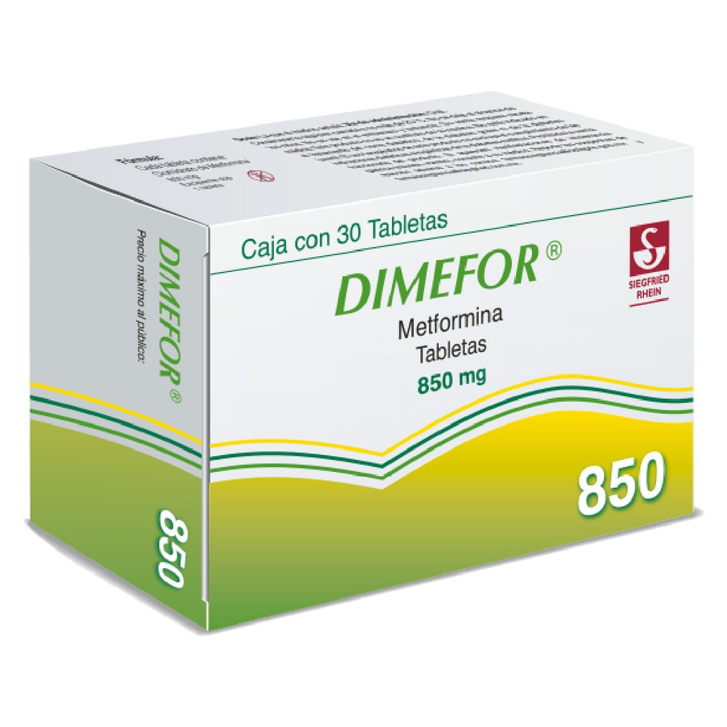 DIMEFOR 850 MG 30 TAB