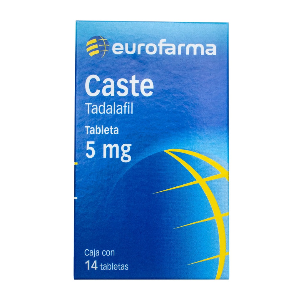 Caste Tadalafil 5 mg Caja Con 14 Tabletas