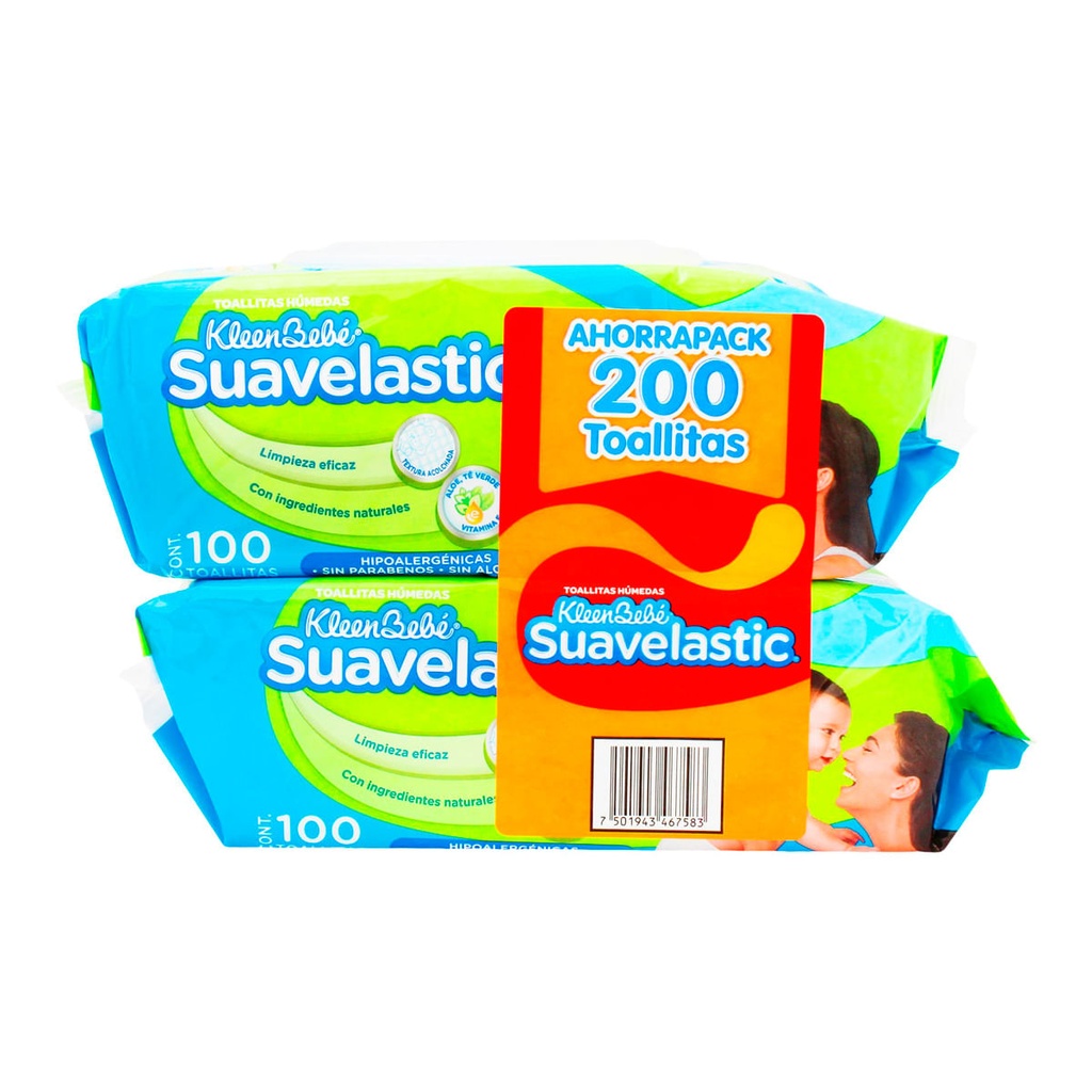 Toallitas Húmedas KleenBebé Suavelastic 200 Piezas