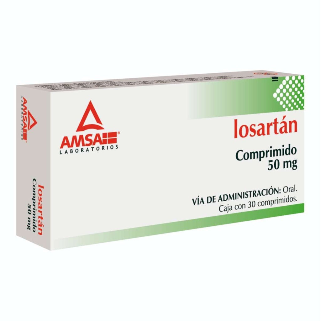 Losartan 50 Mg 30 Comprimidos Genérico Amsa | Dicomed